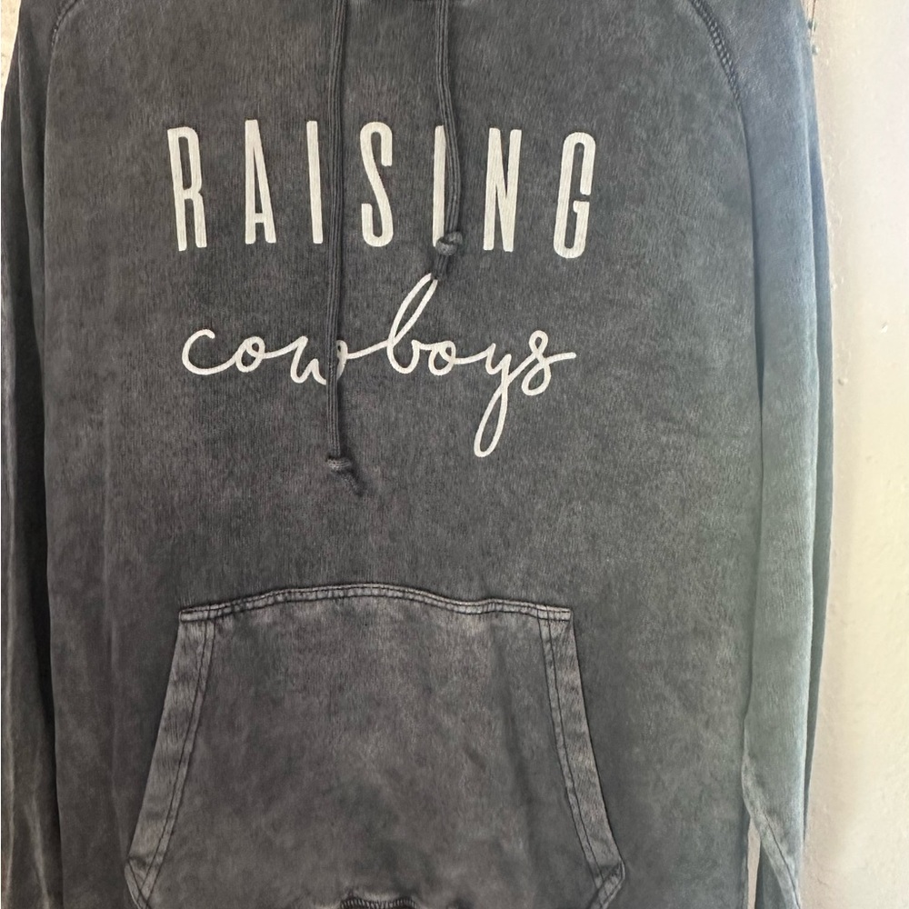 Buckle Gray 'Raising Cowboys' Hoodie